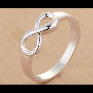 Infinity Sliver Fashion Ring Size 8